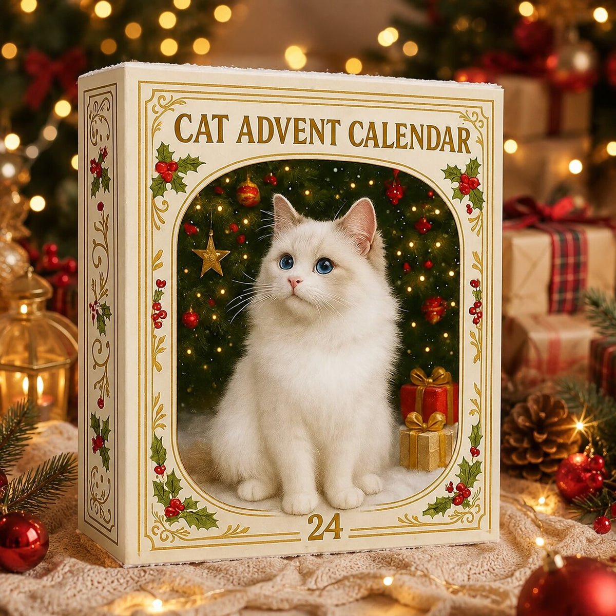 MINI CAT ADVENT CALENDAR – 24 CAT FIGURINES