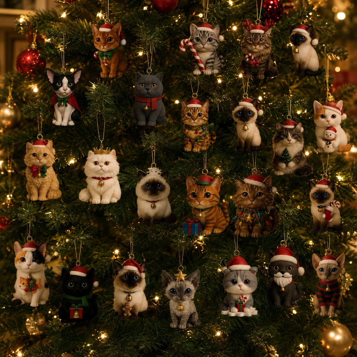 MINI CAT ADVENT CALENDAR – 24 CAT FIGURINES