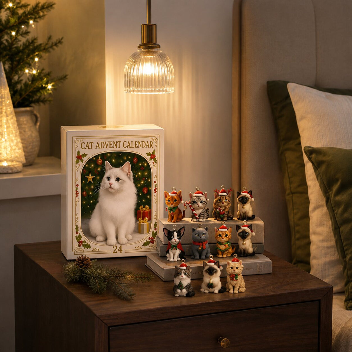 MINI CAT ADVENT CALENDAR – 24 CAT FIGURINES