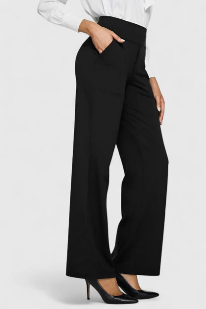 Hilary | Women's High-Waisted Wide Leg Dress Pants