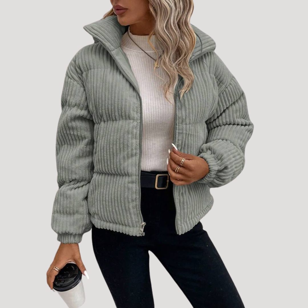 Tine | Hooded Quilted Bomber Jacket for Women