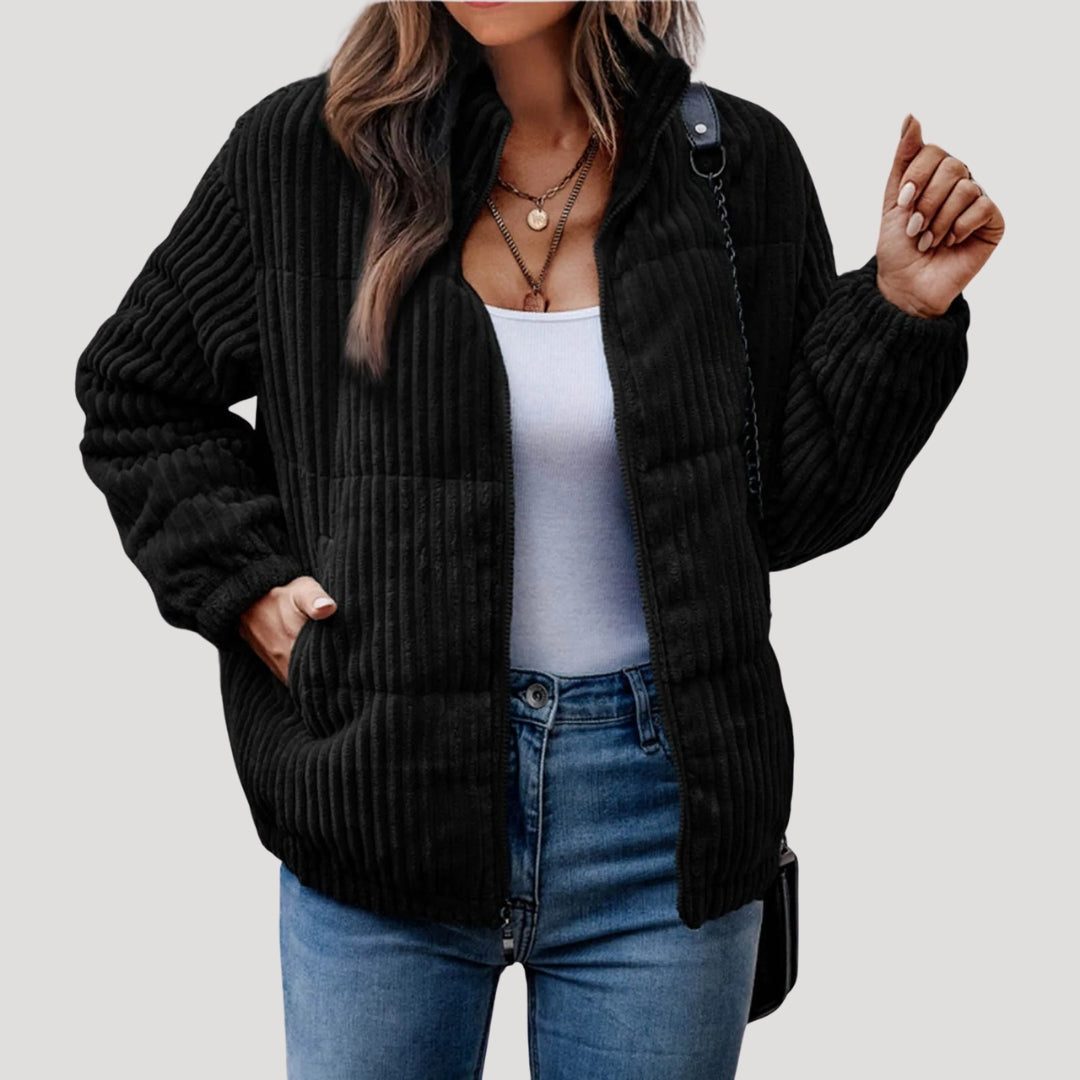Tine | Hooded Quilted Bomber Jacket for Women
