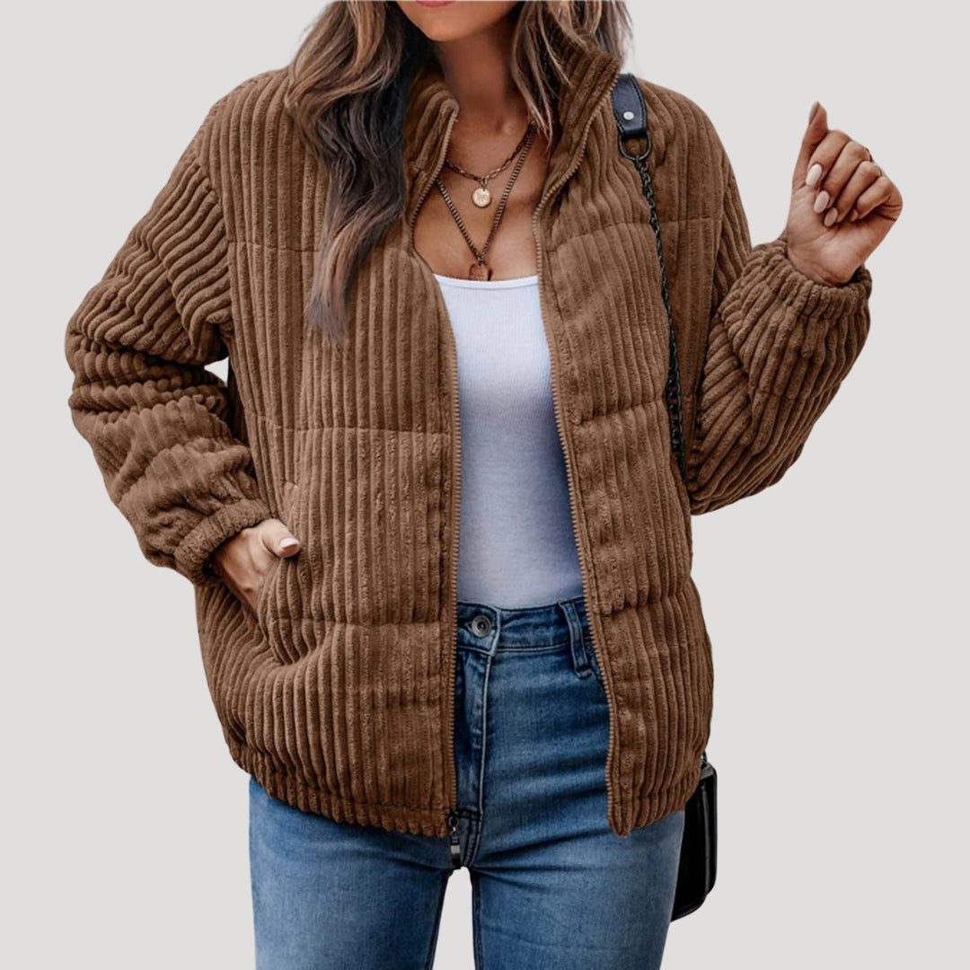 Tine | Hooded Quilted Bomber Jacket for Women