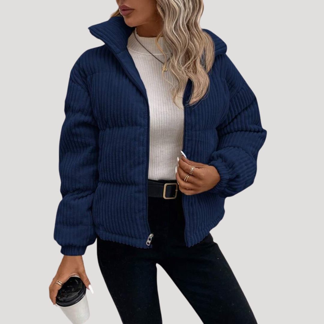 Tine | Hooded Quilted Bomber Jacket for Women