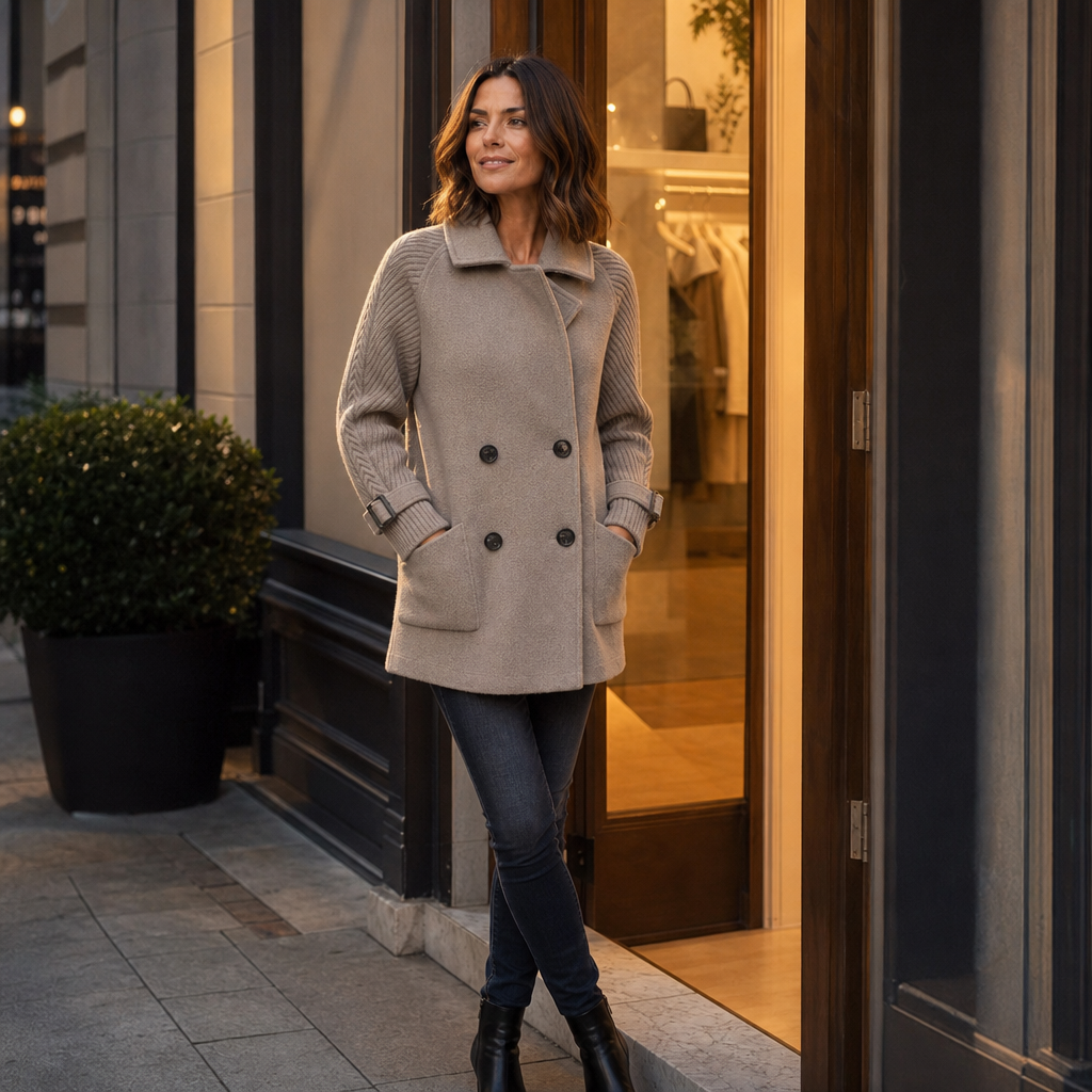 Heidi | Double-Breasted Lapel Coat for Women