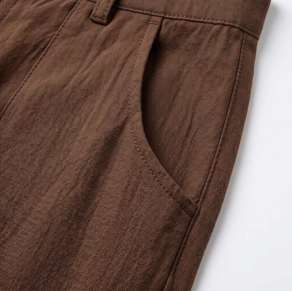 Toril | High-Waisted Wide Leg Pants with Front Pockets for Women