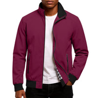 Lutz | Zip-Up Bomber Jacket with Ribbed Trim for Men