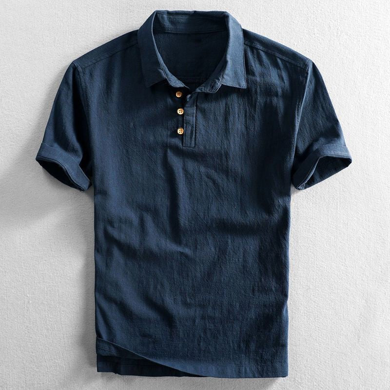 Finn | Textured Collared Polo Shirt with Short Sleeves for Men