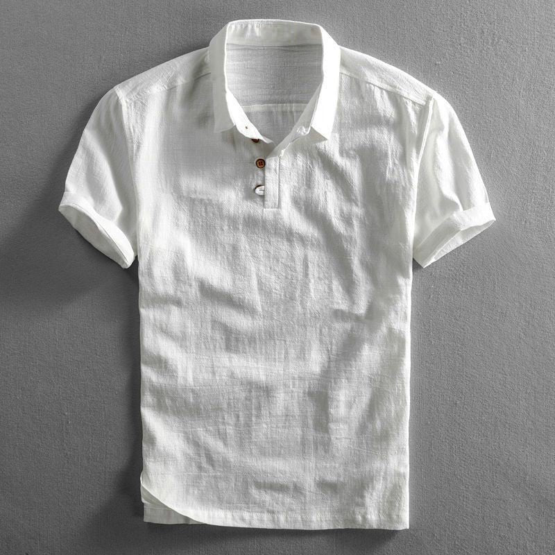 Finn | Textured Collared Polo Shirt with Short Sleeves for Men