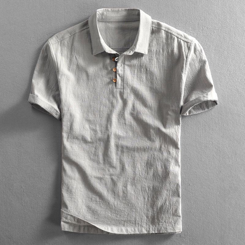 Finn | Textured Collared Polo Shirt with Short Sleeves for Men