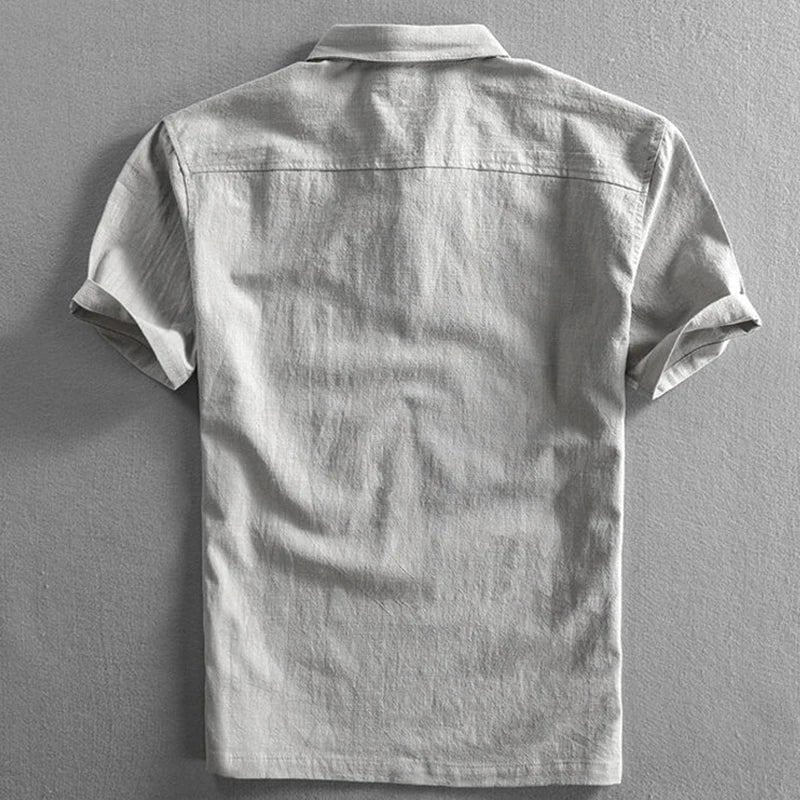 Finn | Textured Collared Polo Shirt with Short Sleeves for Men