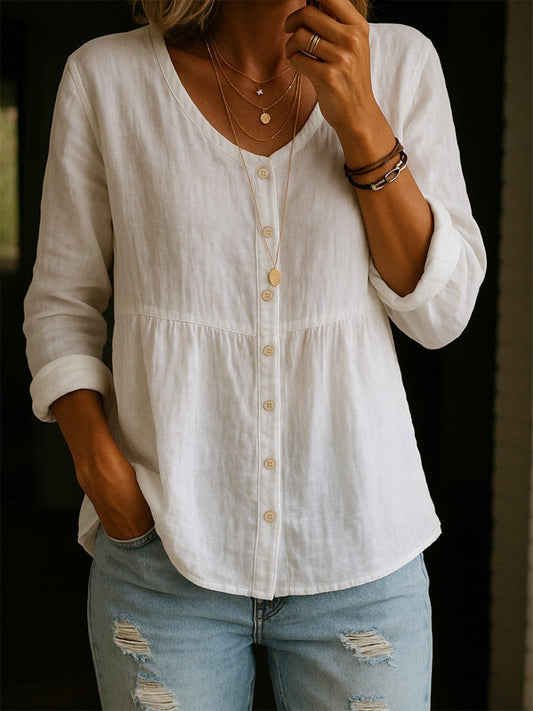 Joelle | Women's Linen Blouse