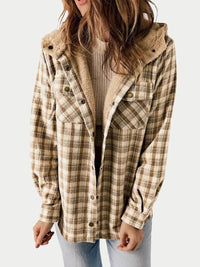 Wynstra | Hooded Plaid Jacket with Chest Pockets for Women