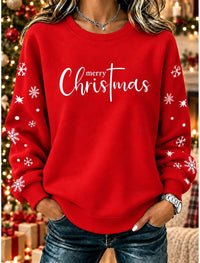 Nessandra | Christmas Sweater with Snowflake Print for Women
