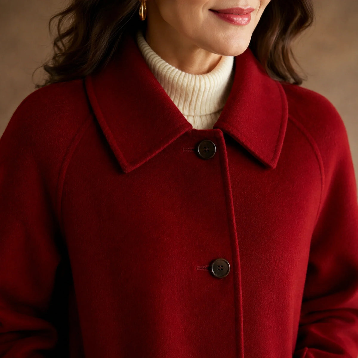 Brigit | Single-Breasted Wool Coat for Women