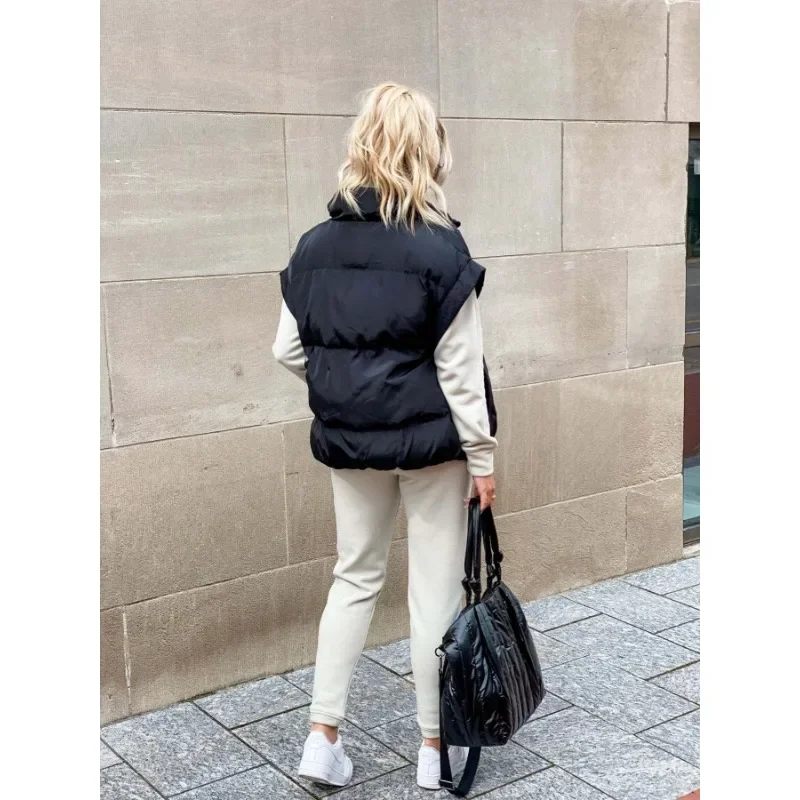 Gwen | Quilted Stand-Collar Puffer Vest for Women