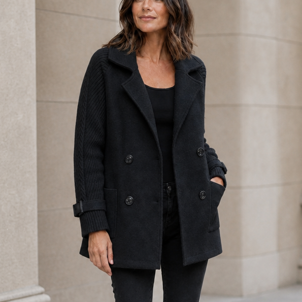 Heidi | Double-Breasted Lapel Coat for Women