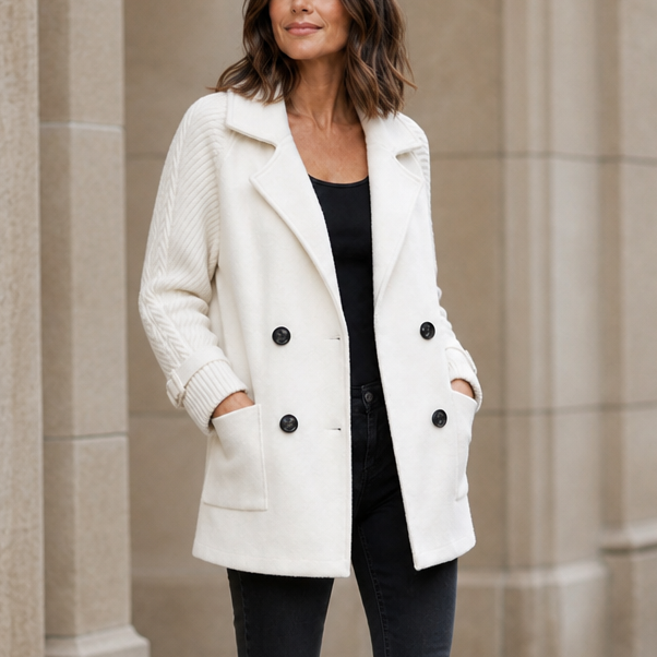Heidi | Double-Breasted Lapel Coat for Women