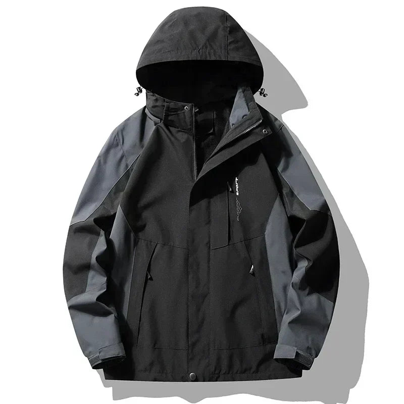 Nadiyra | Zip-Front Windbreaker Jacket with Detachable Hood