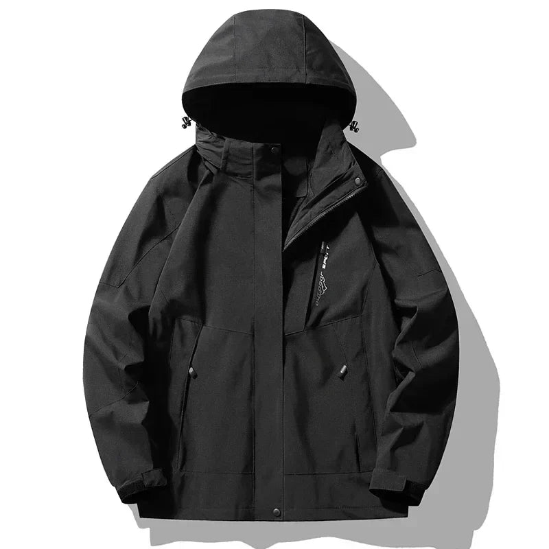 Nadiyra | Zip-Front Windbreaker Jacket with Detachable Hood