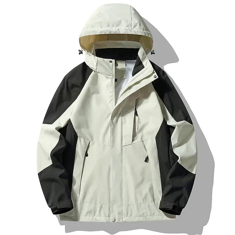 Nadiyra | Zip-Front Windbreaker Jacket with Detachable Hood