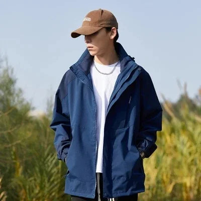 Nadiyra | Zip-Front Windbreaker Jacket with Detachable Hood