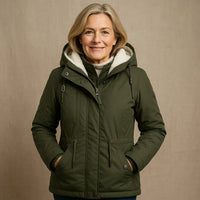 Cecile | Hooded Sherpa-Lined Fleece Jacket for Women