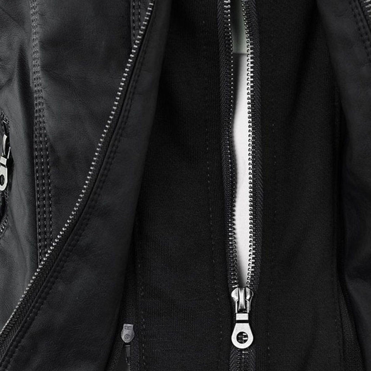 Honorine | Zip-Front Moto Jacket with Removable Hood for Women
